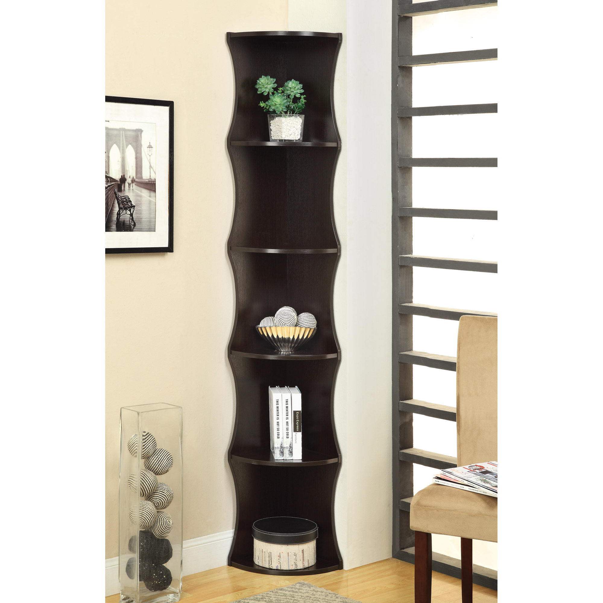 Wildon Home ® 77" Corner Unit Bookcase & Reviews Wayfair